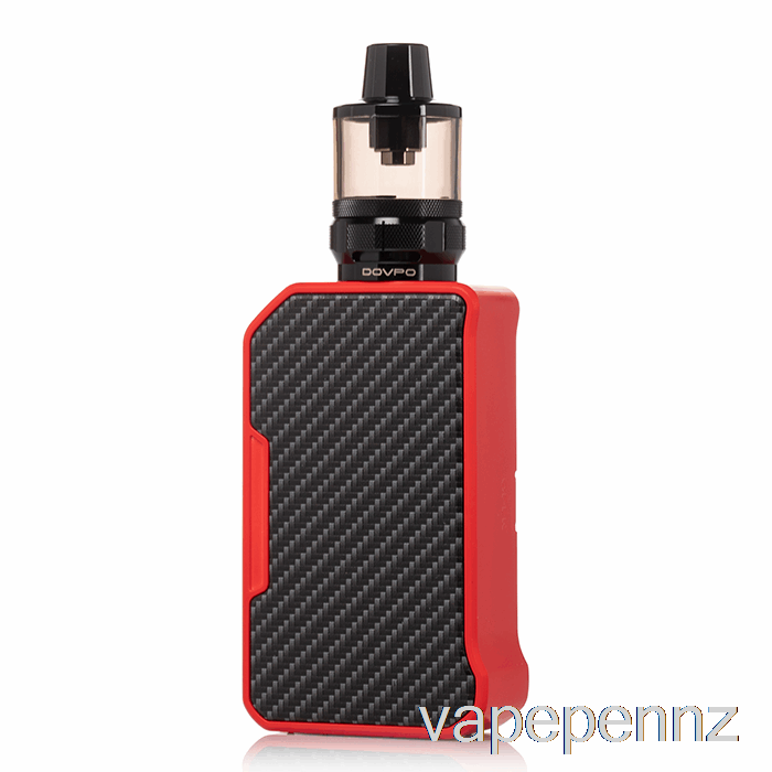 DOVPO MVP 220W Starter Kit Carbon Fiber Red VAPE NZ